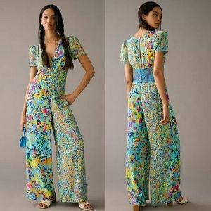 Plenty by Tracy Reese Cinched Puff Sleeve Jumpsuit